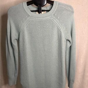 RD Style Soft Blue Crew Neck Sweater